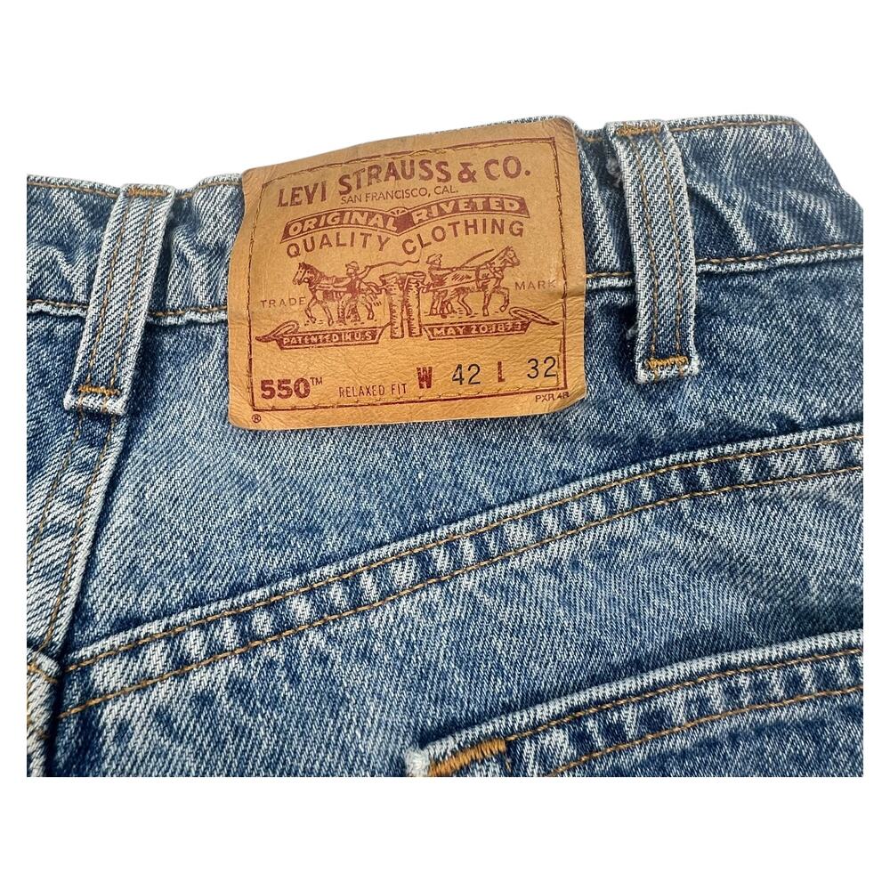 Levi's 550 Relaxed Fit Jeans - 42x32 - Made in USA
